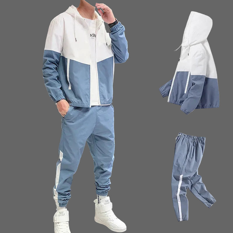 Men's Zip Tracksuit Set