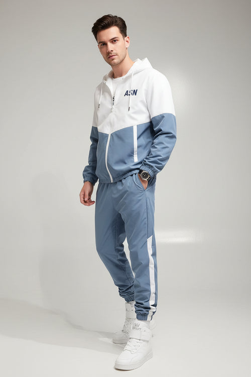 Zip Patchwork Tracksuit Set