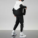 Zip Patchwork Tracksuit Set