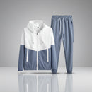 Zip Patchwork Tracksuit Set
