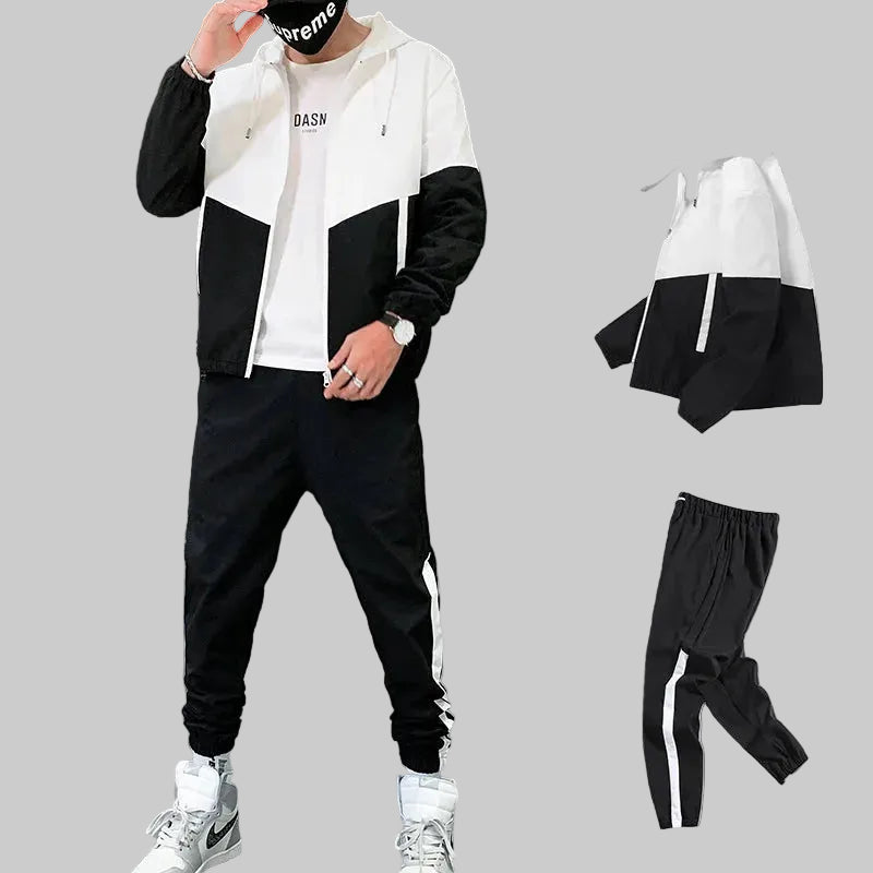 Men's Zip Tracksuit Set