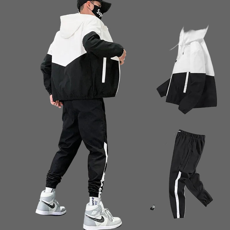 Men's Zip Tracksuit Set
