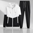 Zip Patchwork Tracksuit Set