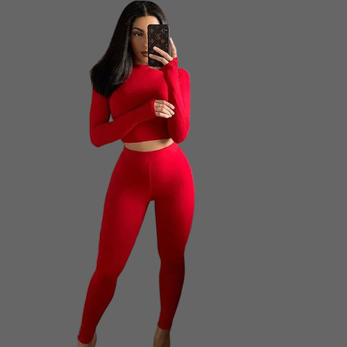 Person wearing a red outfit 