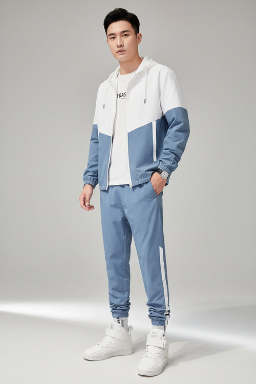 Zip Patchwork Tracksuit Set