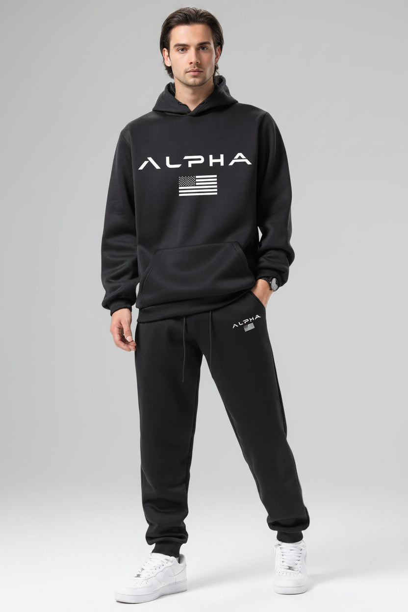 Fleece Zip Hoodie Set