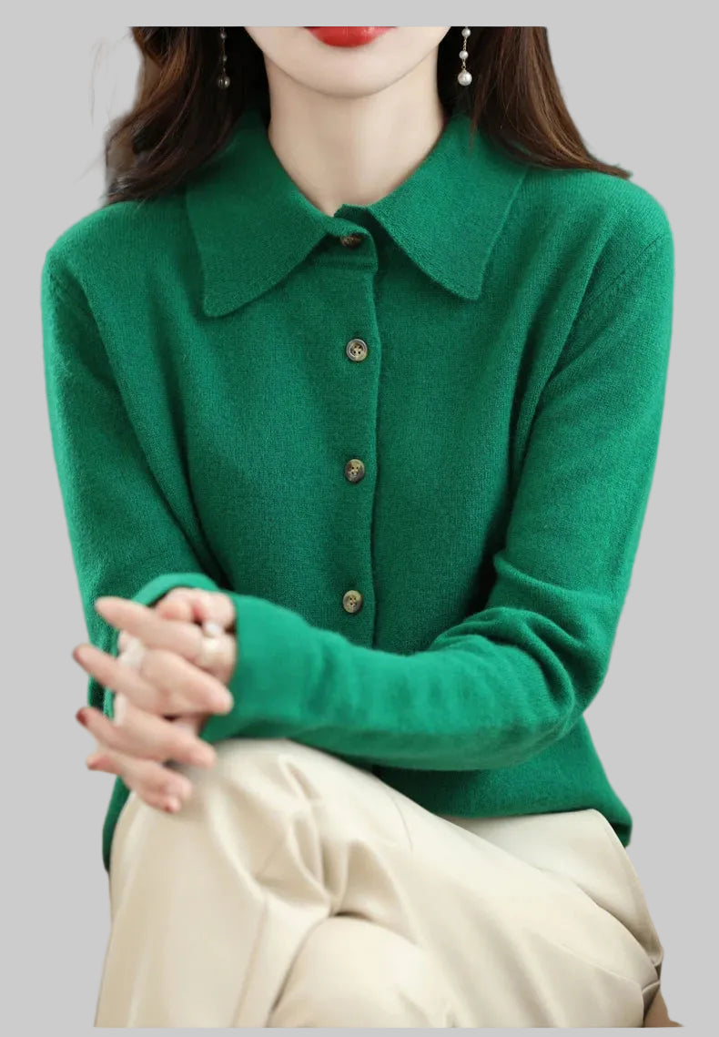 Polo Knit Cardigan