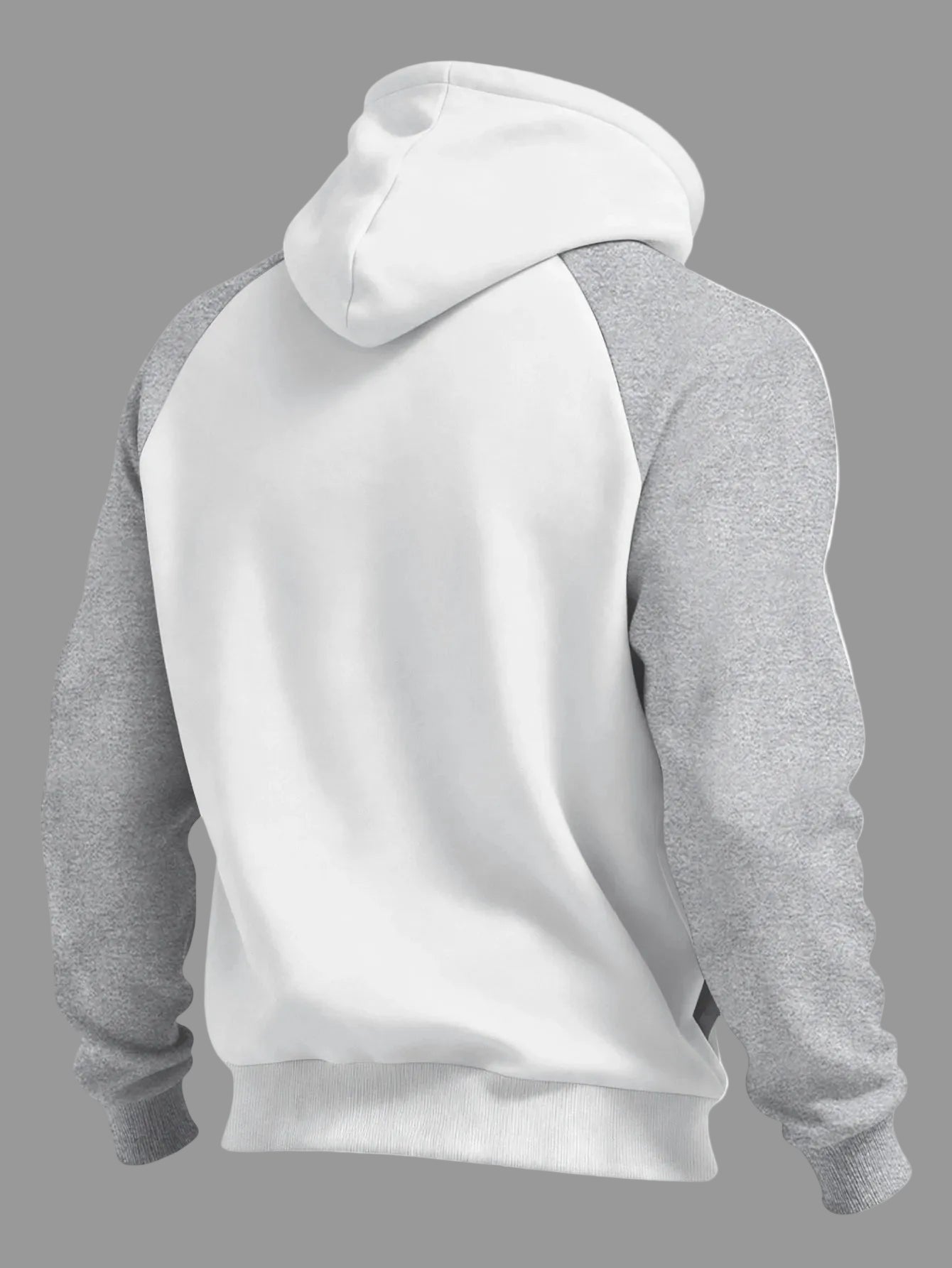 New Autumn Ainter Outdoor Sports Style Raglan Contrast Color Hooded Sweatshirt Fashionable Trendy Versatile Men's Tops