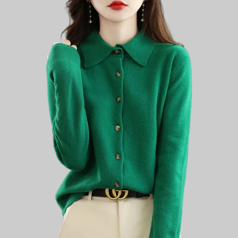 Polo Knit Cardigan