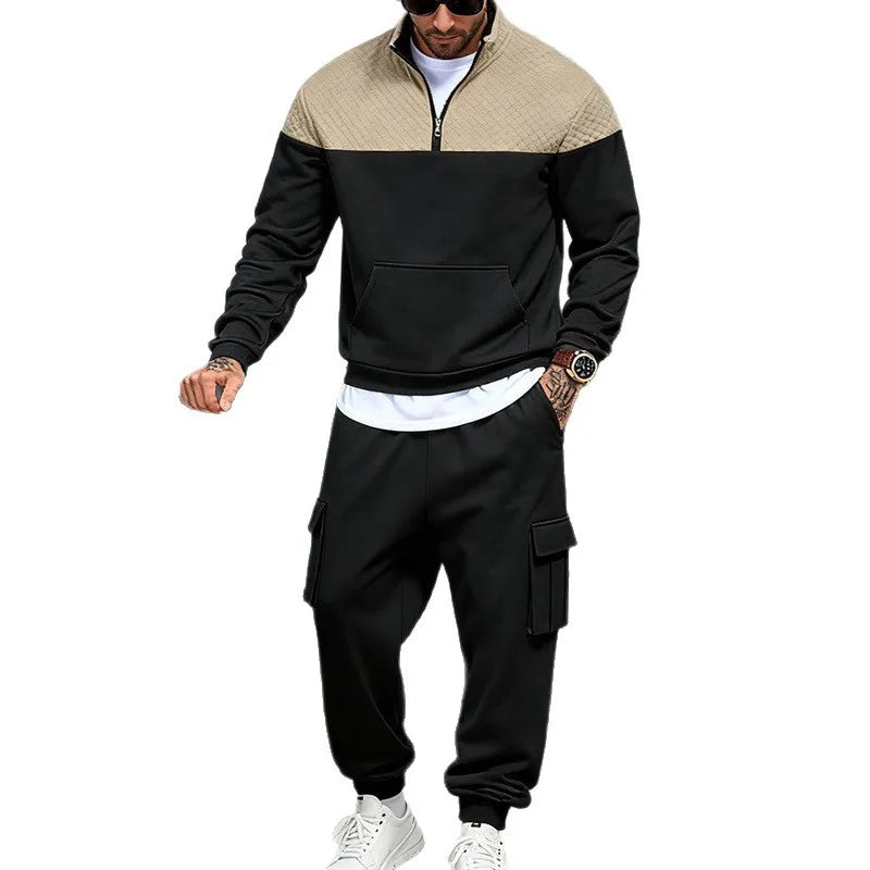 Fleece Contrast Casual Co-ord