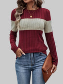 Chic Color-Block Design T-shirt