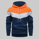 Men's Hooded Tracksuit Top – Solid Color Sweatshirt for Autumn Winter Casual & Sports