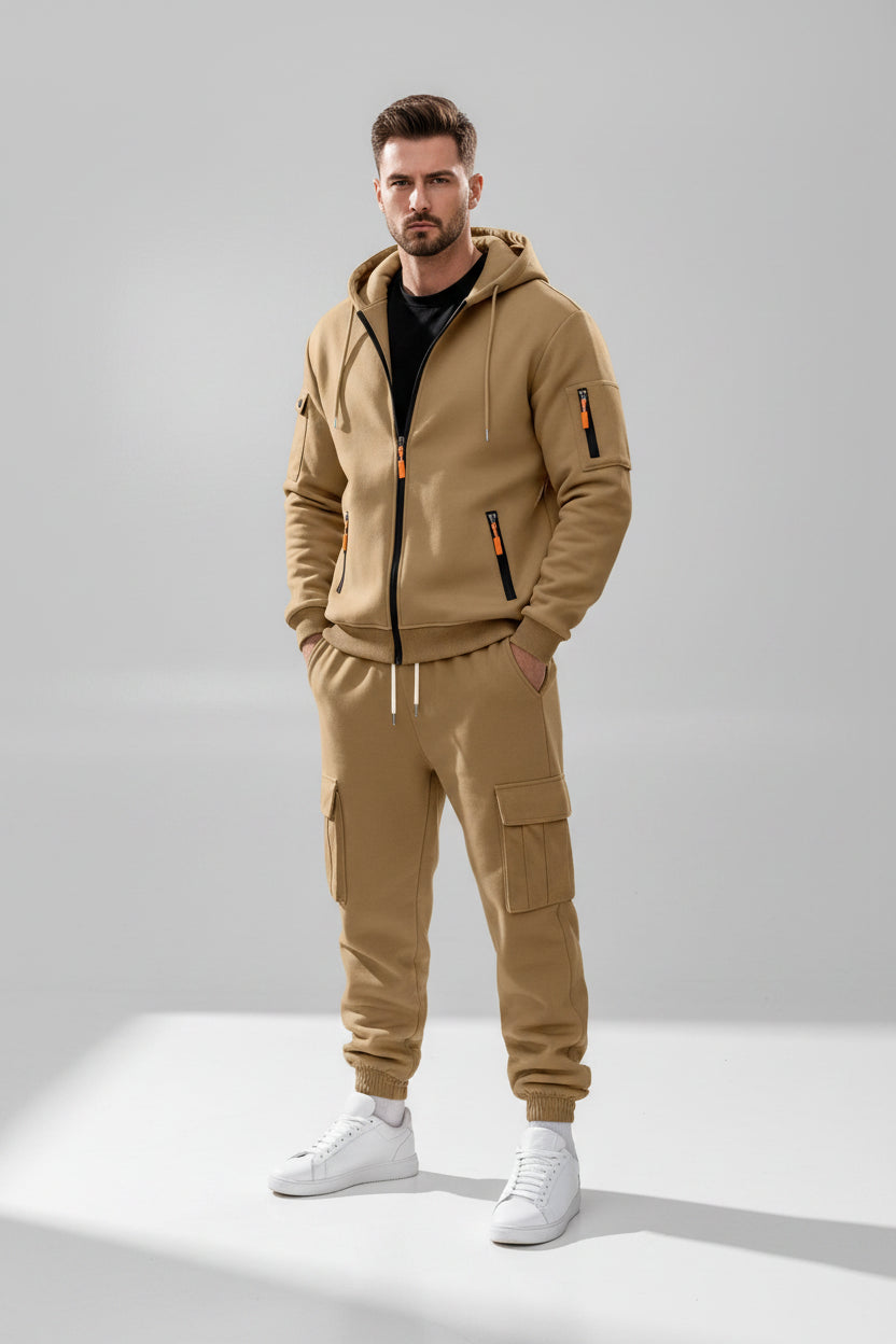 Men's Fleece Hooded Set