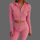 Slim Zip Hooded Suit
