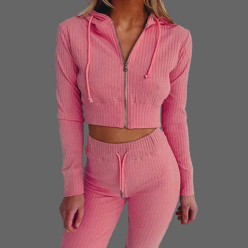 Slim Zip Hooded Suit