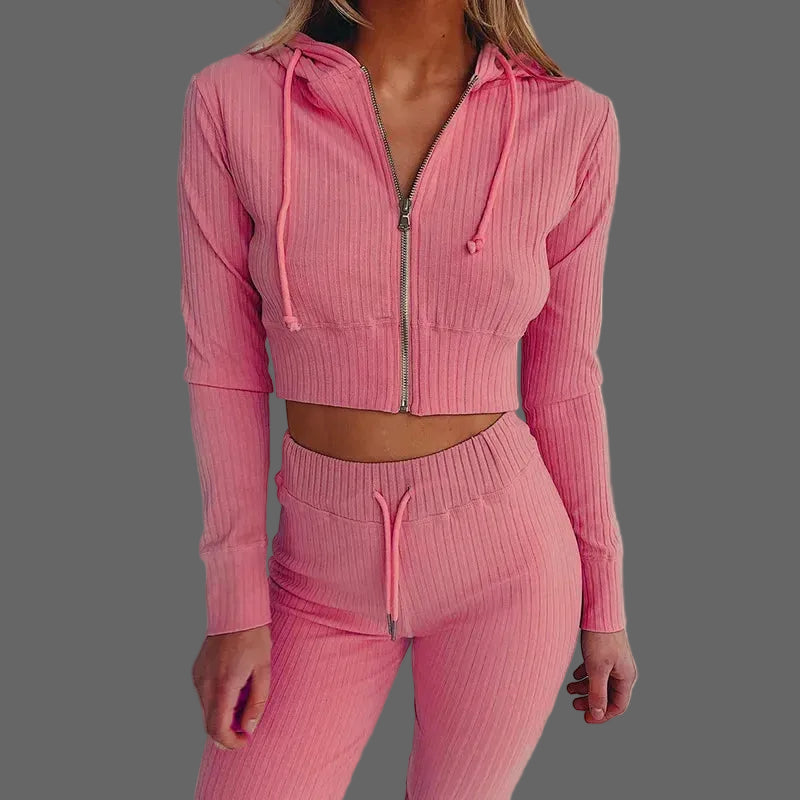 Slim Zip Hooded Suit