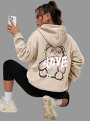 Graffiti Bear Print Hoodie