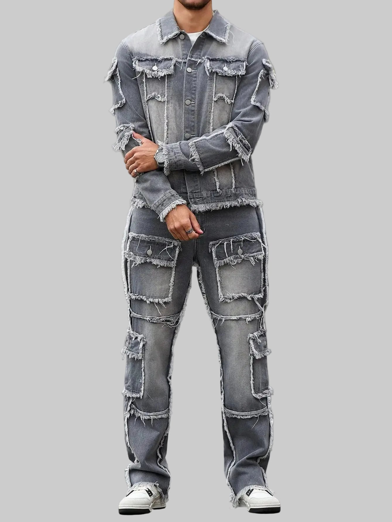 Grey Denim Street Set