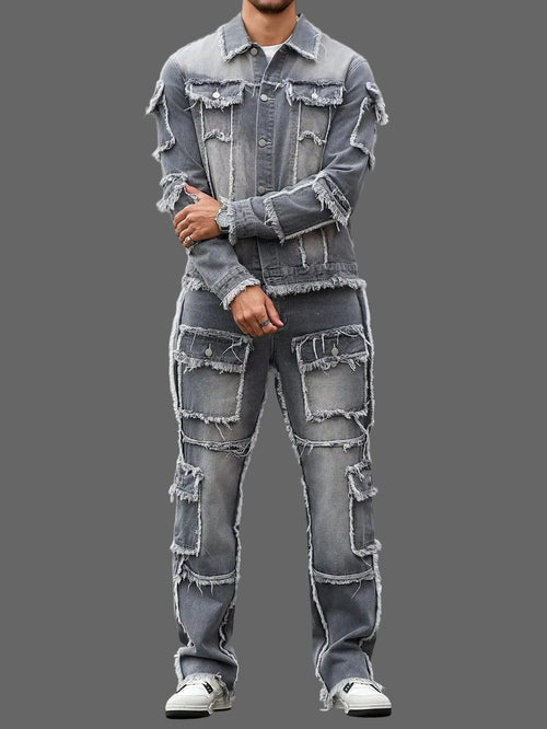 Grey Denim Street Set