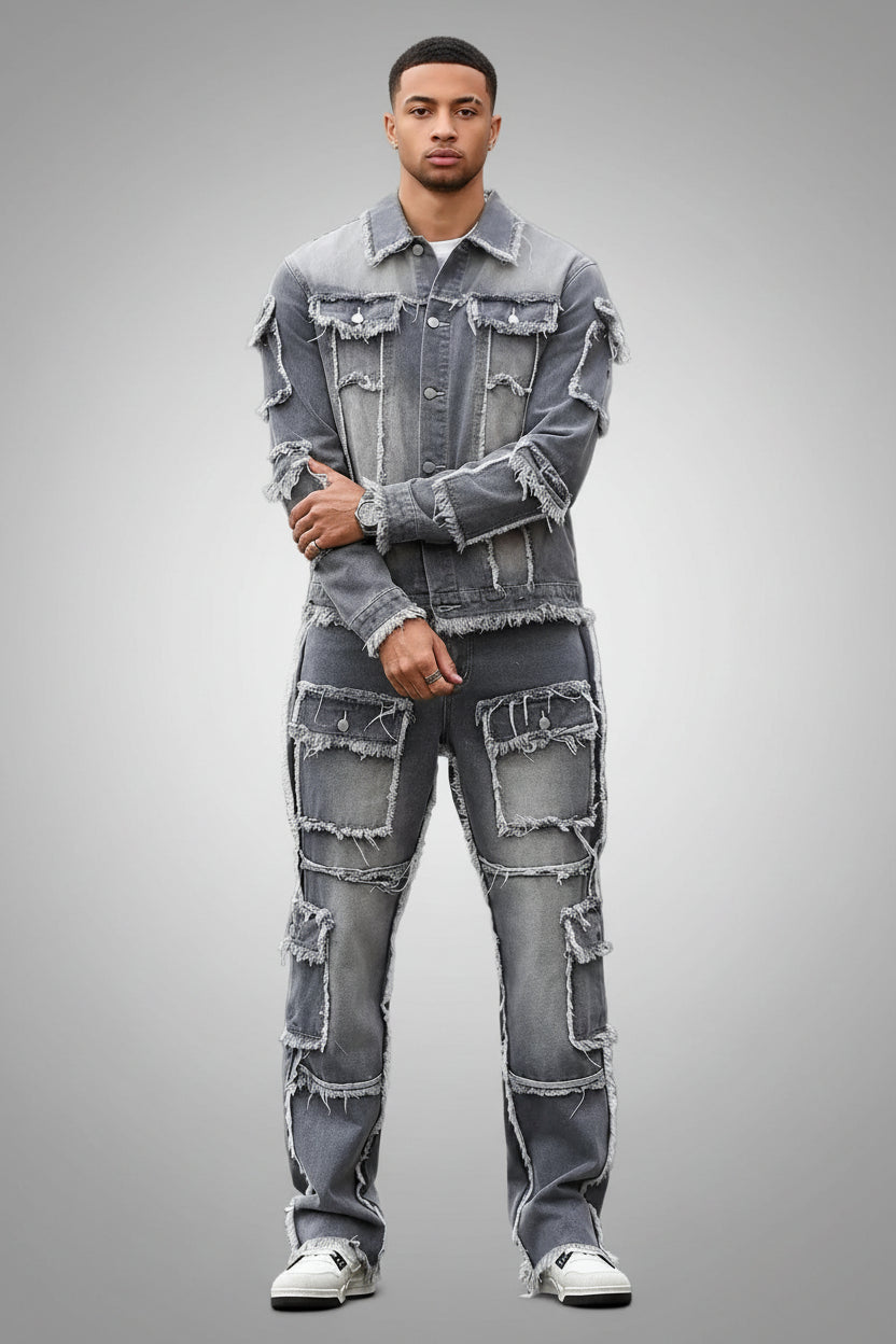 Grey Denim Street Set