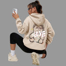 Graffiti Bear Print Hoodie