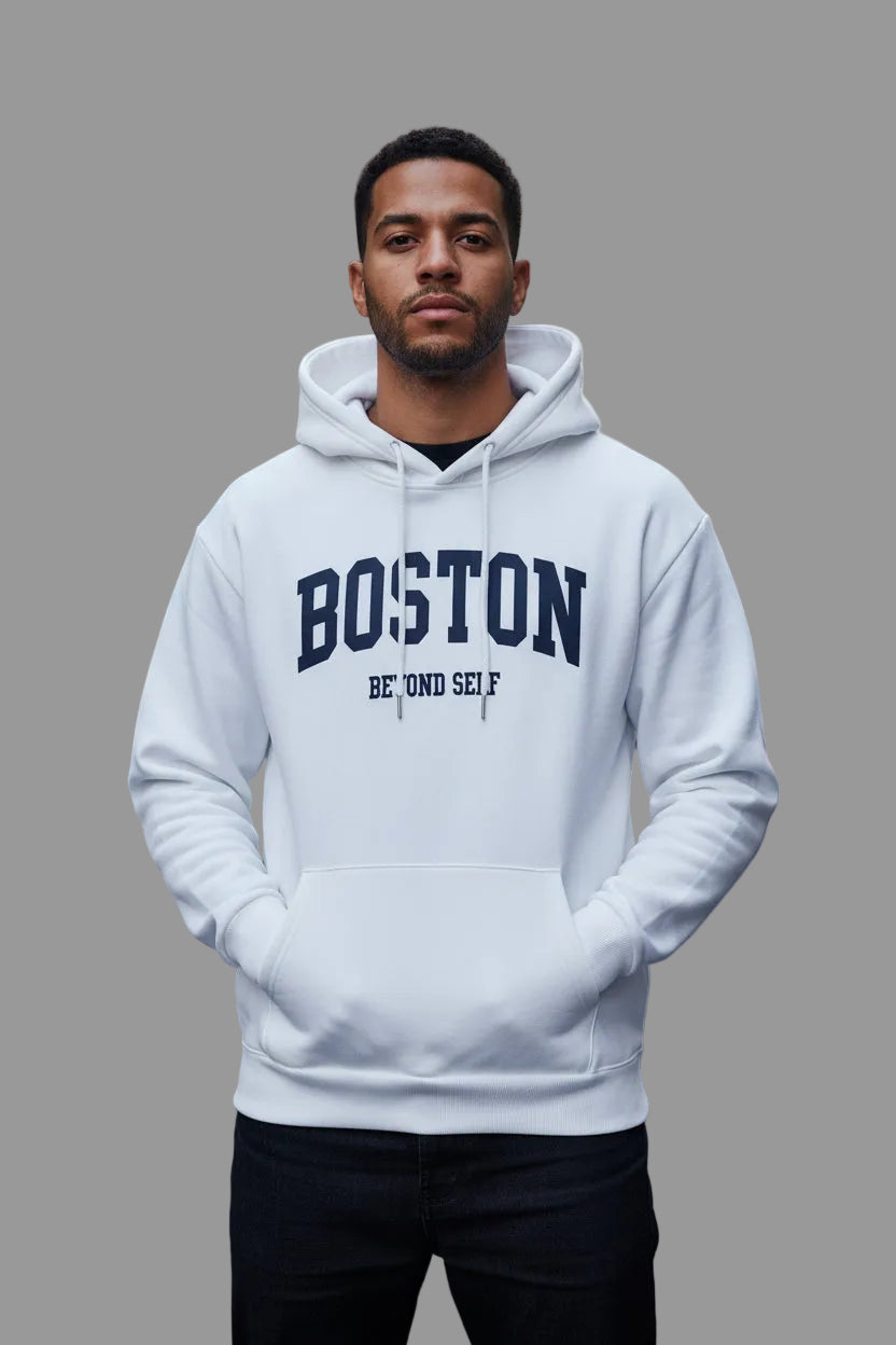 UrbanTrendz Retro Print Hooded Sweatshirt