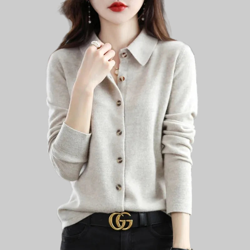 Polo Knit Cardigan