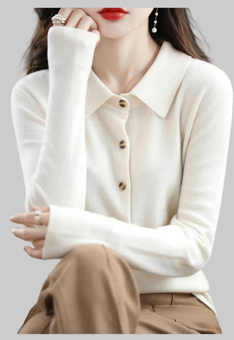 Polo Knit Cardigan