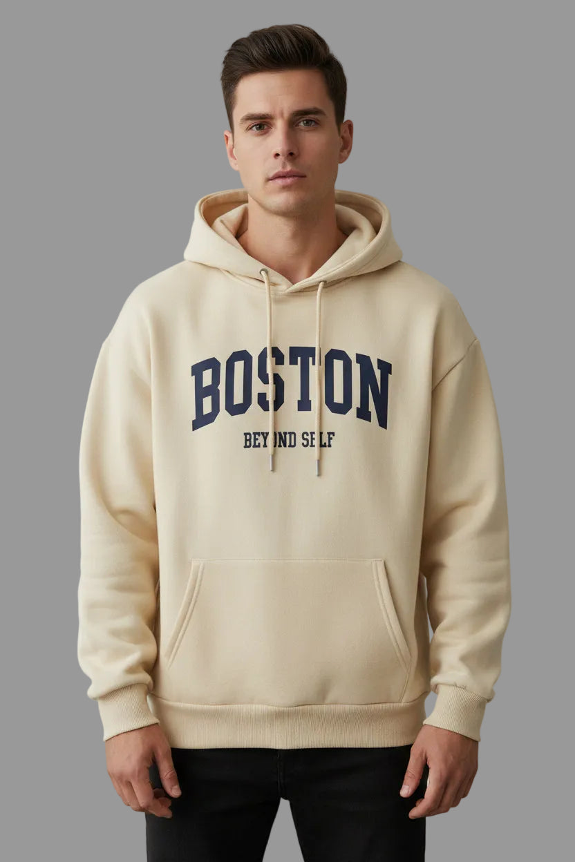 UrbanTrendz Retro Print Hooded Sweatshirt