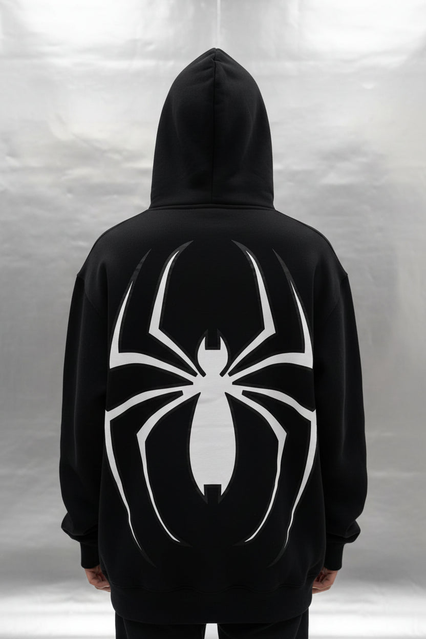 Spider Web Zip Hoodie