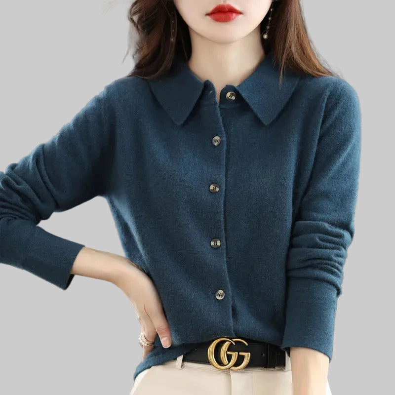 Polo Knit Cardigan