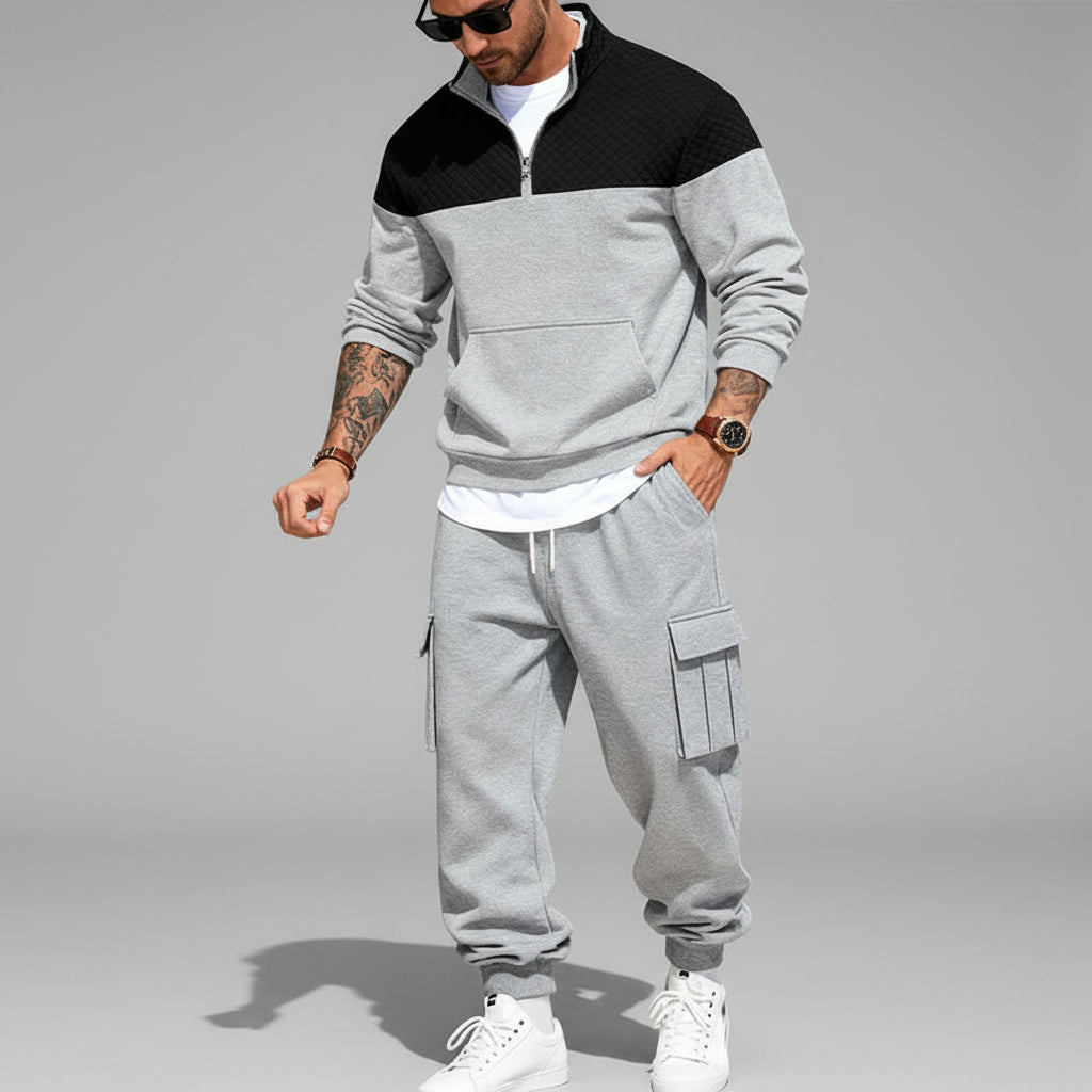 Fleece Contrast Casual Co-ord