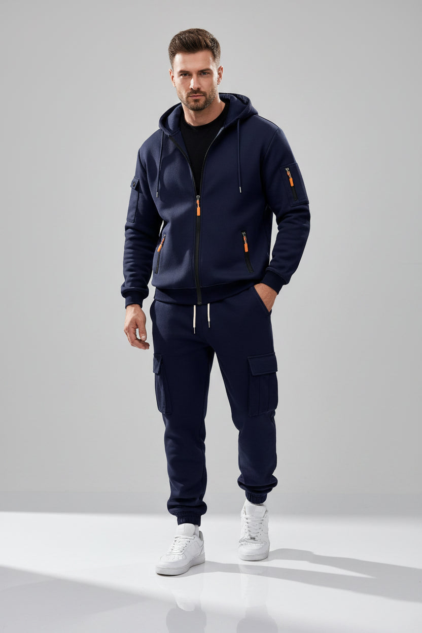 Men's Fleece Hooded Set