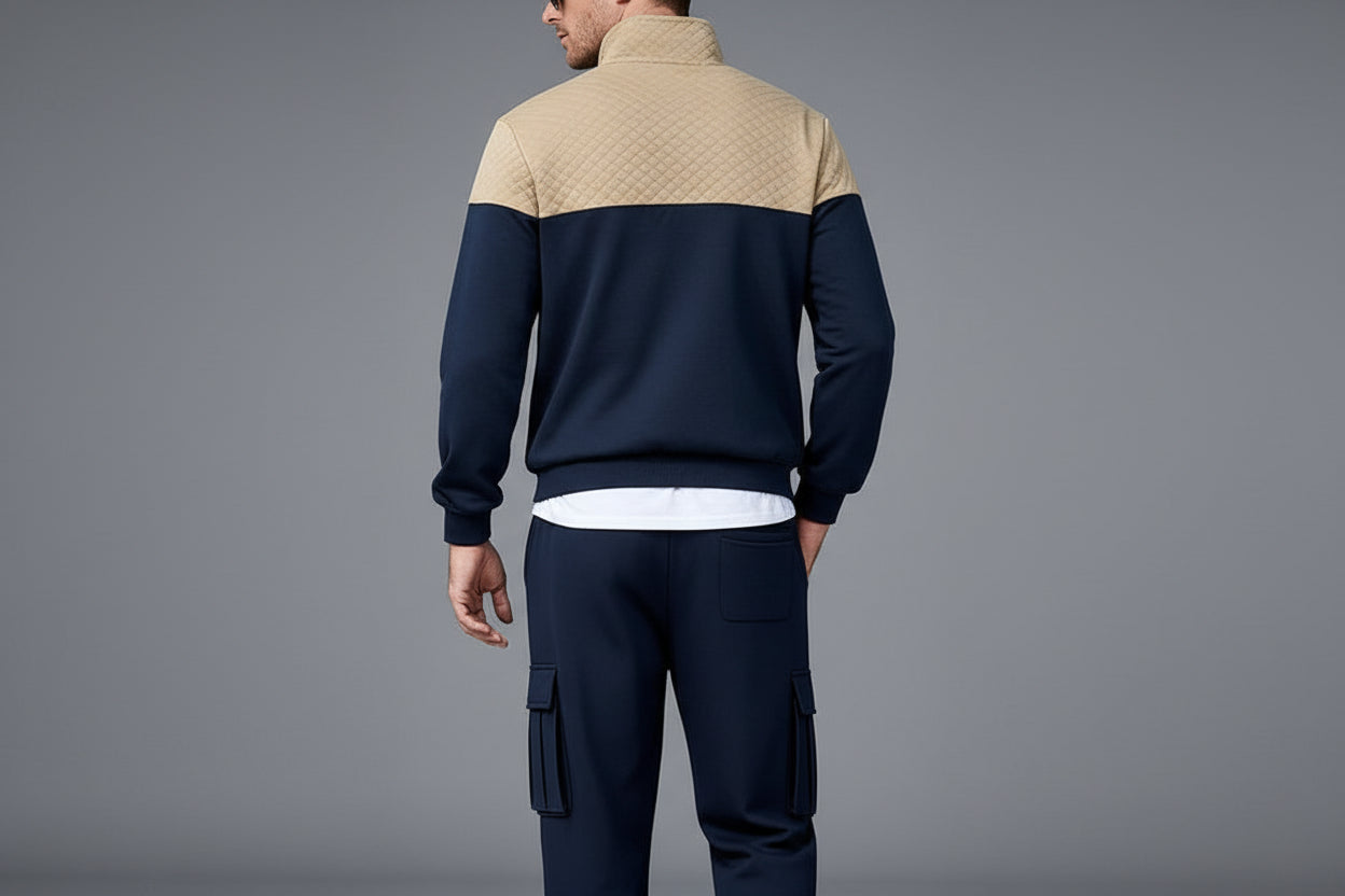 Fleece Contrast Casual Co-ord