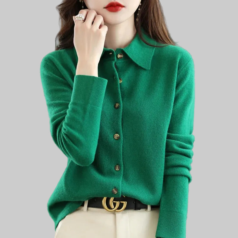 Polo Knit Cardigan