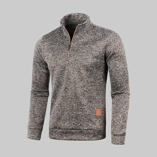 Half-Zip Sweatshirt – Minimal Warm Pullover