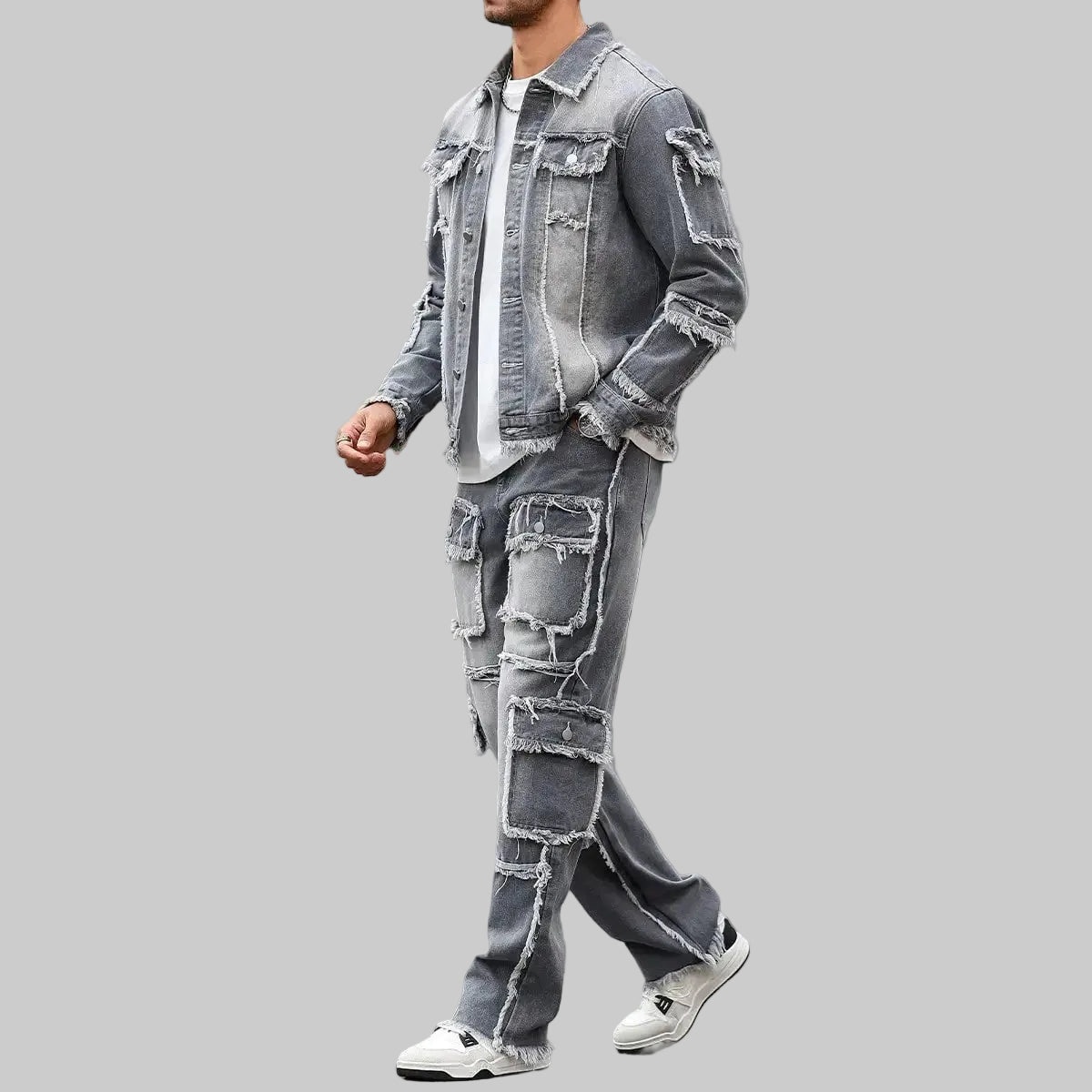 Grey Denim Street Set