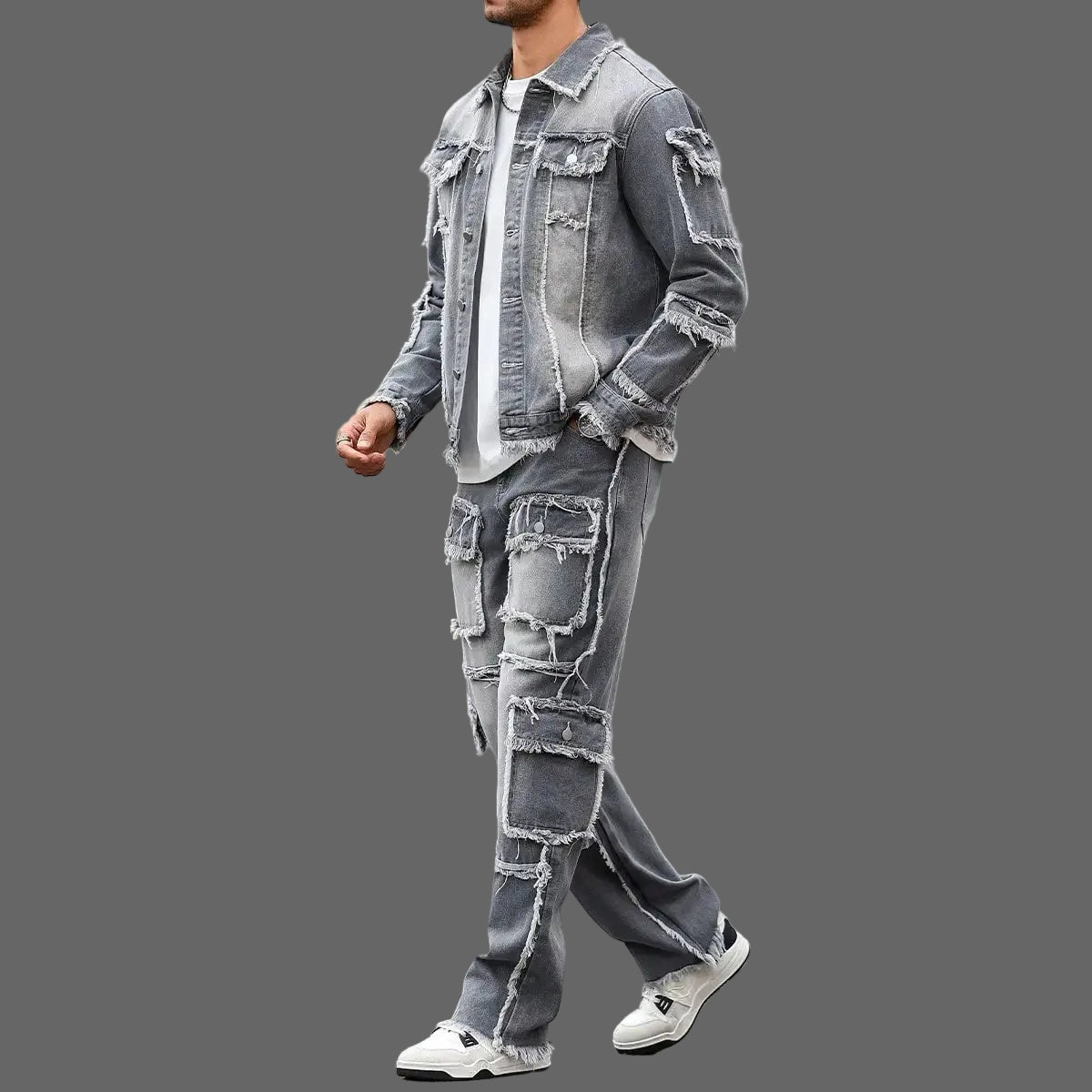 Grey Denim Street Set