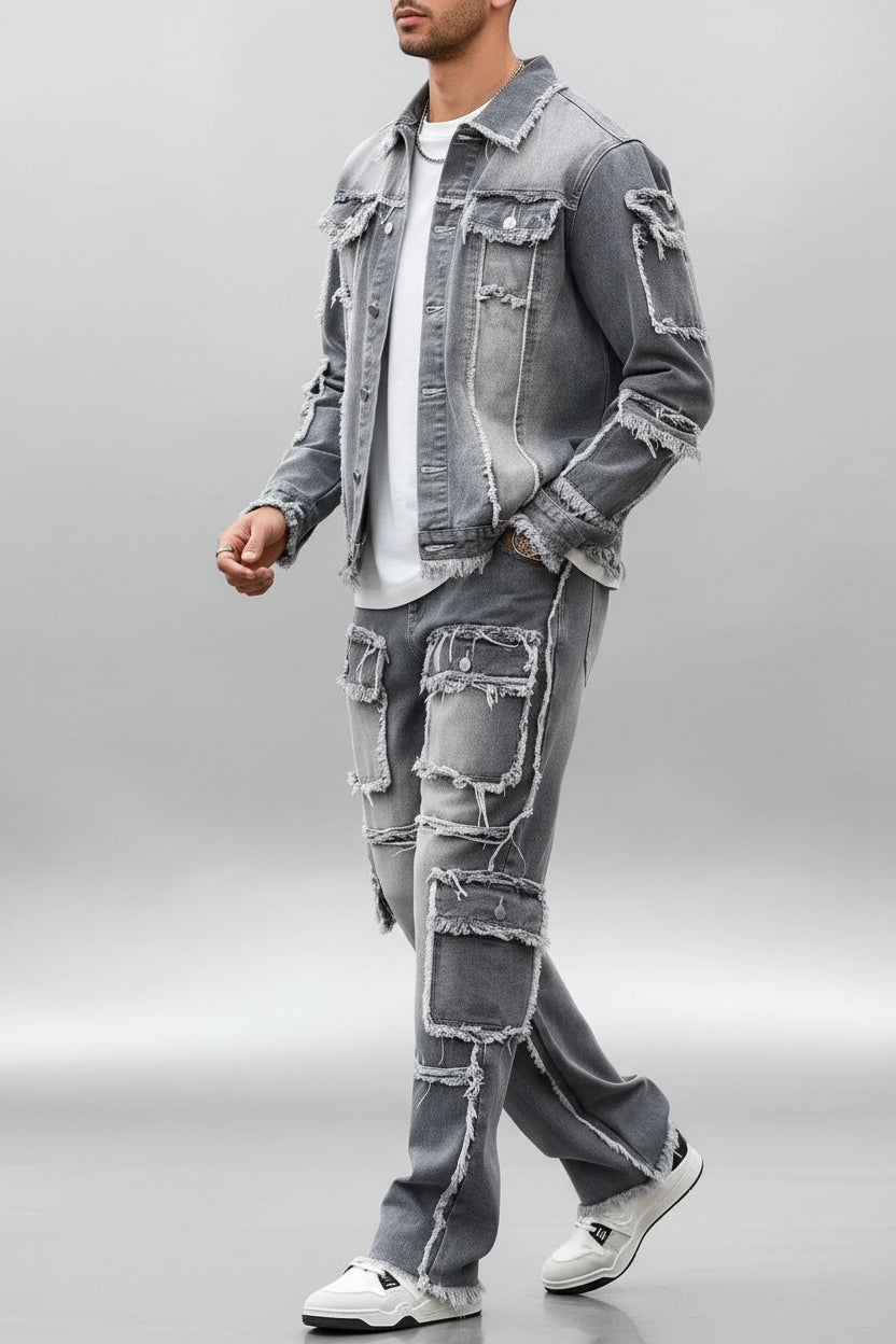 Grey Denim Street Set