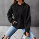 Women's Waffle Knit Hoodie | Lightweight Loose Fit Pullover Sweatshirt