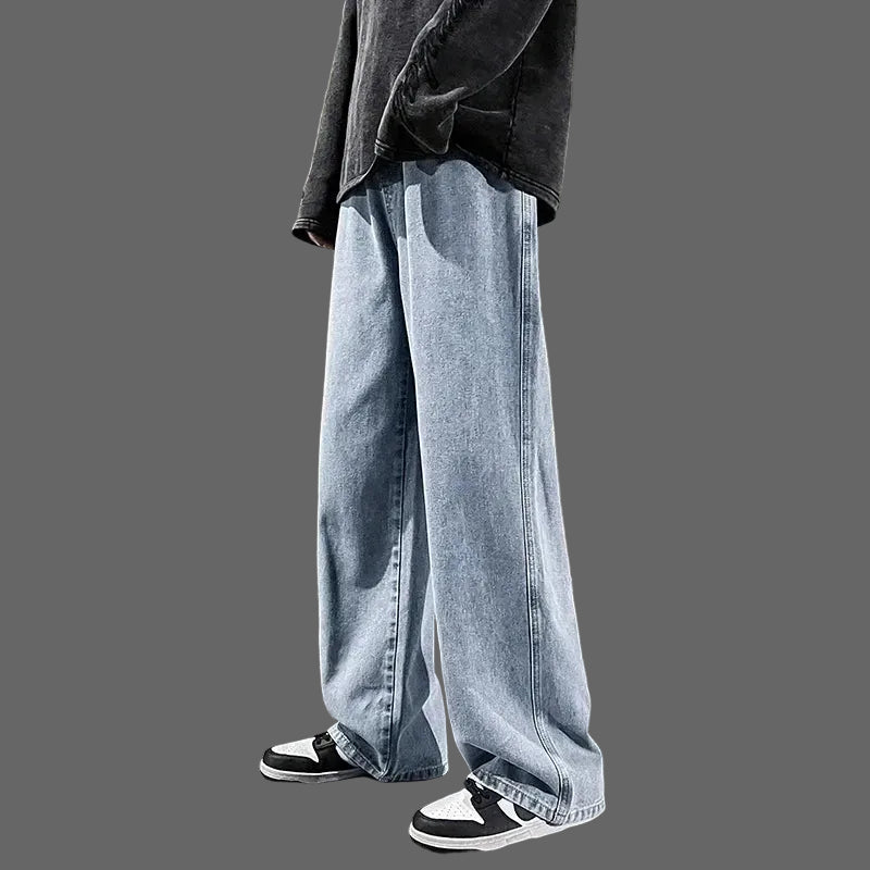 Fleece Cargo Jeans – Warm Loose Fit Winter Pants