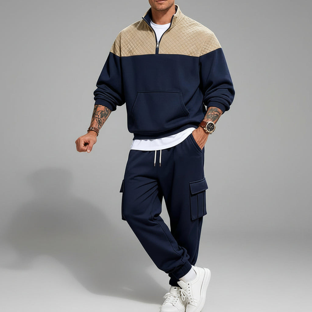 Fleece Contrast Casual Co-ord
