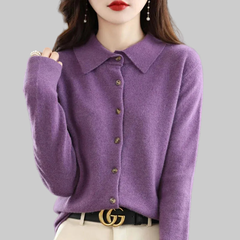 Polo Knit Cardigan