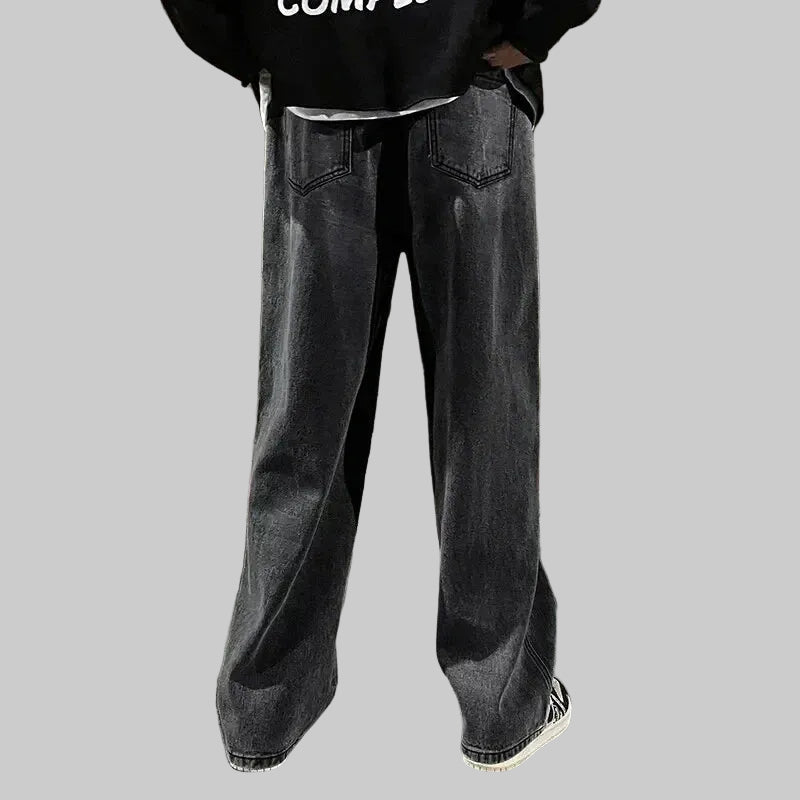 Fleece Cargo Jeans – Warm Loose Fit Winter Pants