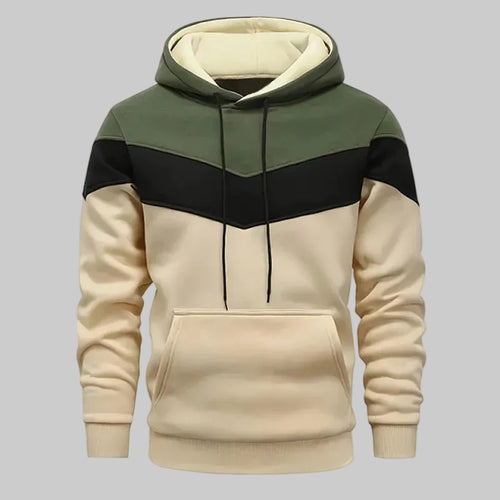Men's Hooded Tracksuit Top – Solid Color Sweatshirt for Autumn Winter Casual & Sports