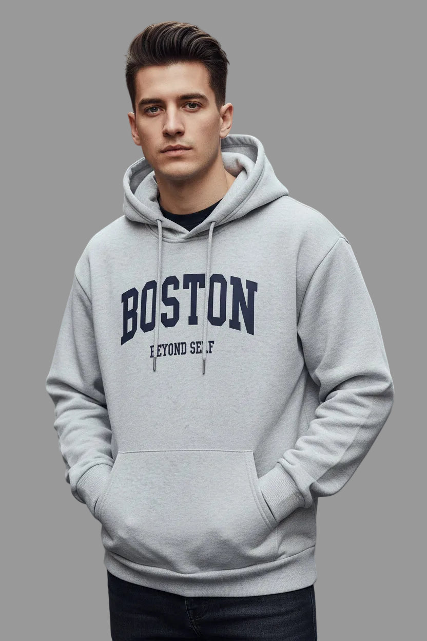 UrbanTrendz Retro Print Hooded Sweatshirt