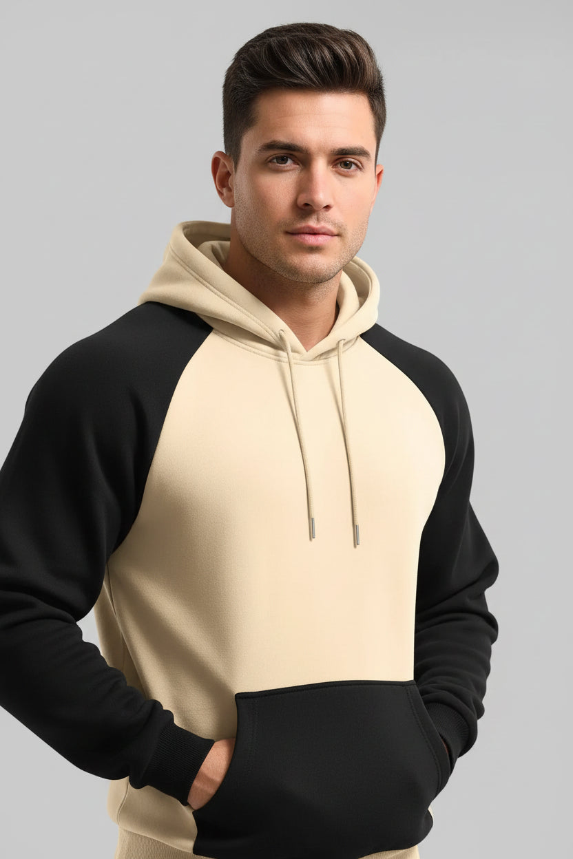 Men's Raglan Contrast Hoodie