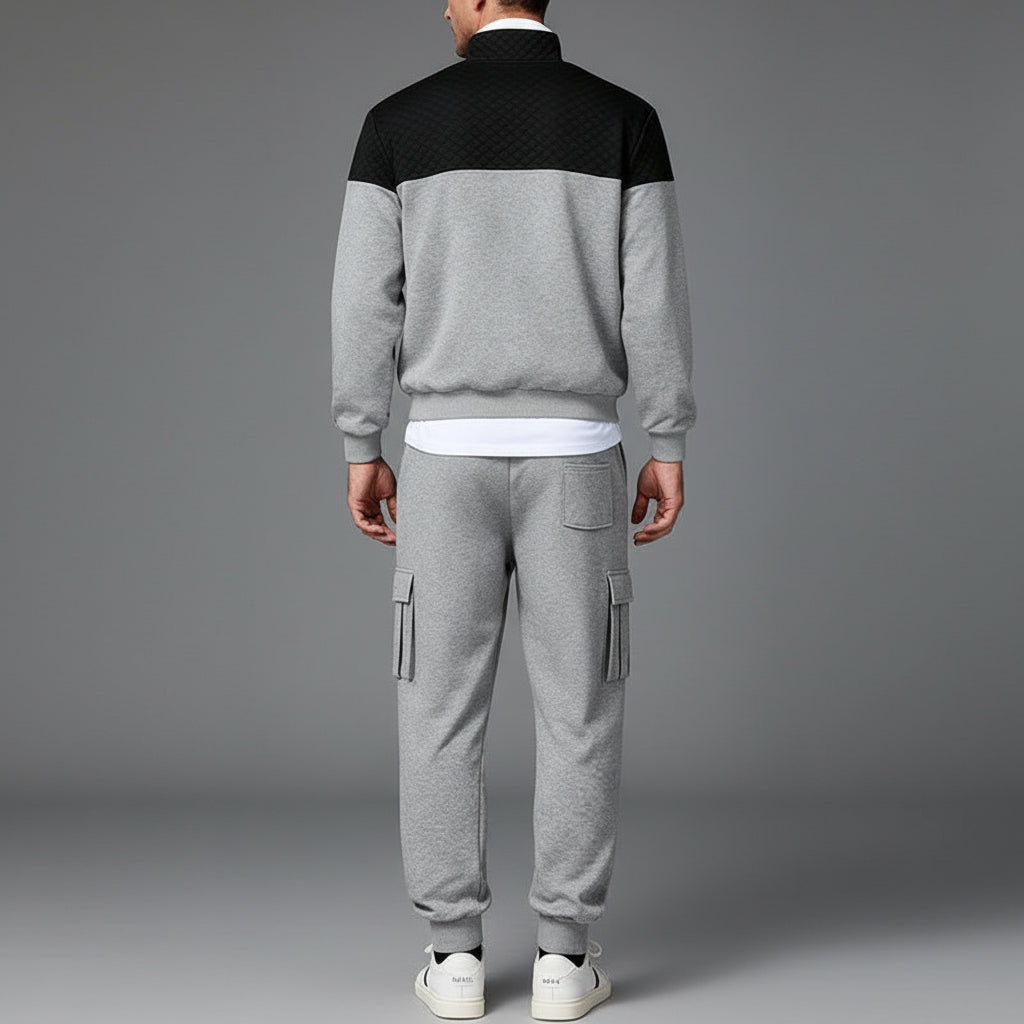 Fleece Contrast Casual Co-ord