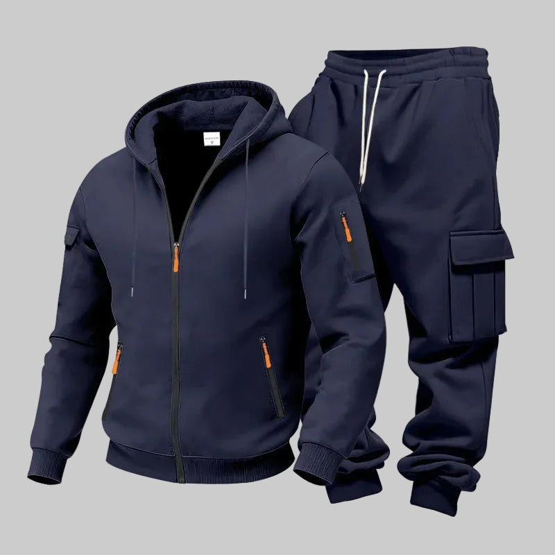 Men's Fleece Hooded Set