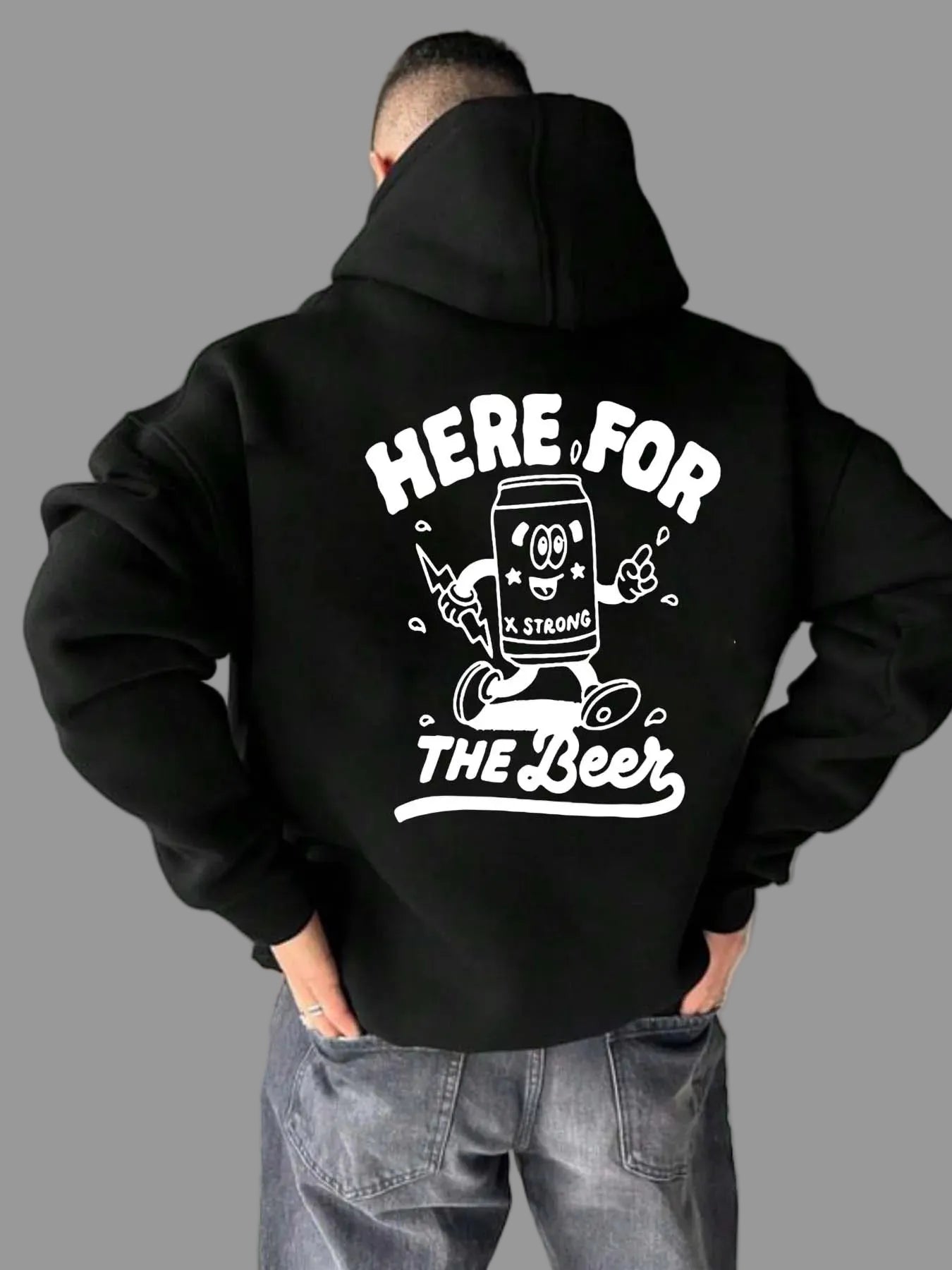 Bold Black Unisex Hoodie